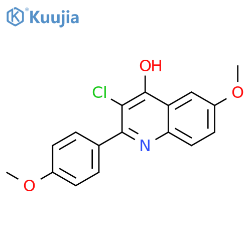 4-Quinolinol,3-chloro-6-methoxy-2-(4-methoxyphenyl)- structure
