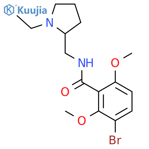 (S)-3-Bromo-N-((1-ethylpyrrolidin-2-yl)methyl)-2,6-dimethoxybenzamide structure