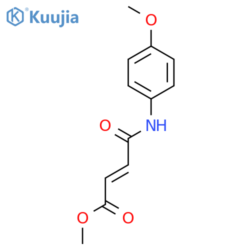 2-Butenoic acid, 4-[(4-methoxyphenyl)amino]-4-oxo-, methyl ester, (2E)- structure