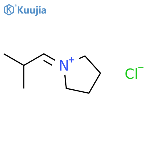 Pyrrolidinium, 1-(2-methylpropylidene)-, chloride structure