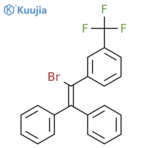 1-(1-bromo-2,2-diphenylethenyl)-3-(trifluoromethyl)benzene structure