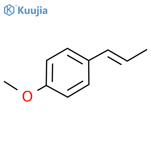Benzene, 1-methoxy-4-(1-propen-1-yl)- structure