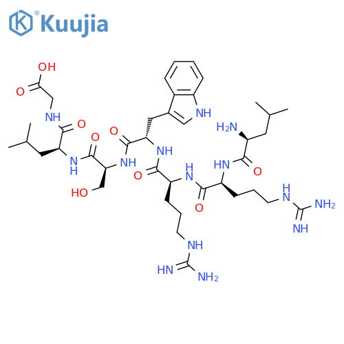 (Trp4)-Kemptide H-Leu-Arg-Arg-Trp-Ser-Leu-Gly-OH structure