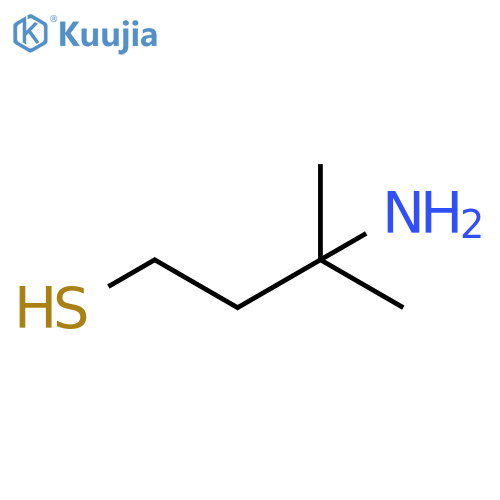 3-amino-3-methylbutane-1-thiol structure