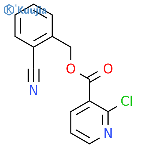 (2-Cyanophenyl)methyl 2-chloropyridine-3-carboxylate structure