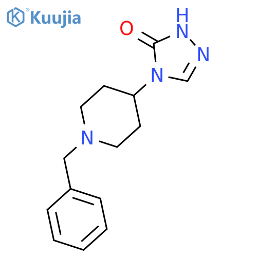 4-(1-benzylpiperidin-4-yl)-4,5-dihydro-1H-1,2,4-triazol-5-one structure
