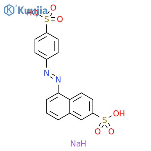 5-(4-Sulfophenyl)azo-4-naphthalenesulfonic Acid Disodium Salt structure