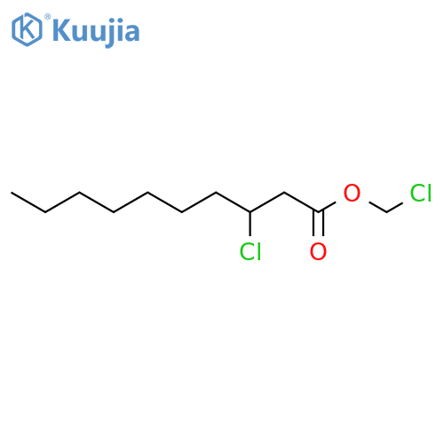 Decanoic acid, 3-chloro-, chloromethyl ester structure