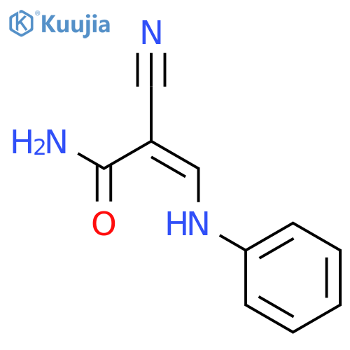 2-Propenamide,2-cyano-3-(phenylamino)- structure