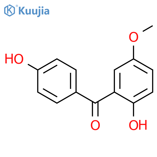 (2-Hydroxy-5-methoxyphenyl)(4-hydroxyphenyl)methanone structure