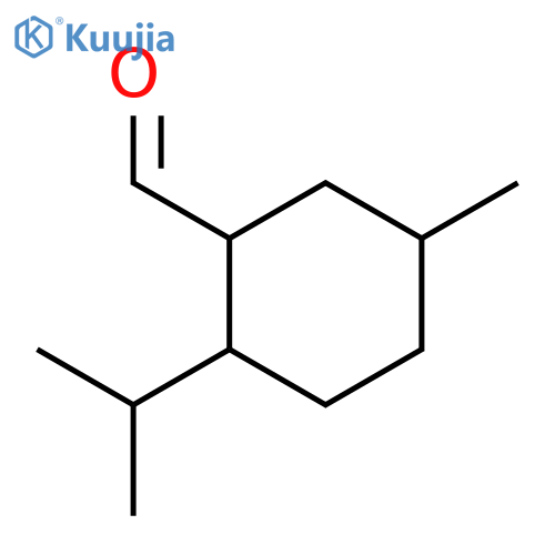 (1R,2S,5R)-5-methyl-2-(propan-2-yl)cyclohexane-1-carbaldehyde structure