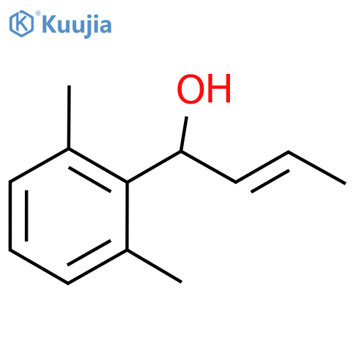 Benzenemethanol, 2,6-dimethyl-α-1-propenyl-, (E)- structure