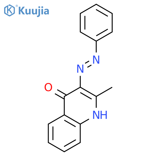 2-Methyl-3-(2-phenylhydrazinylidene)quinolin-4(3H)-one structure