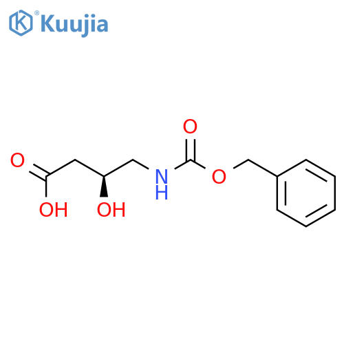 BUTANOIC ACID, 3-HYDROXY-4-[[(PHENYLMETHOXY)CARBONYL]AMINO]-, (3S)- structure