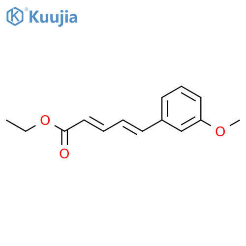 2,4-Pentadienoic acid, 5-(3-methoxyphenyl)-, ethyl ester, (2E,4E)- structure