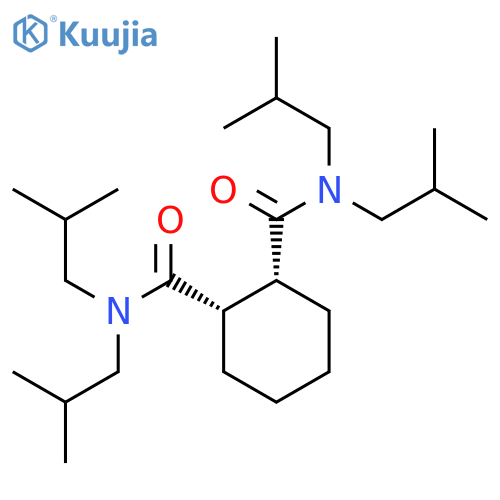 1,2-Cyclohexanedicarboxamide, N,N,N',N'-tetrakis(2-methylpropyl)-, cis- structure