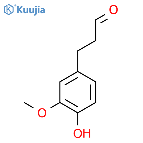 3-(4-hydroxy-3-methoxyphenyl)propanal structure