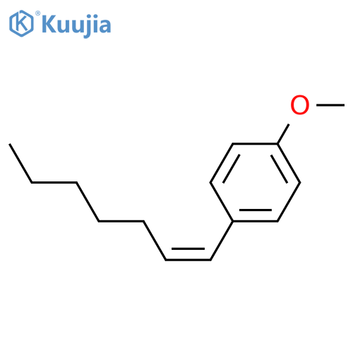 Benzene, 1-(1Z)-1-heptenyl-4-methoxy- structure
