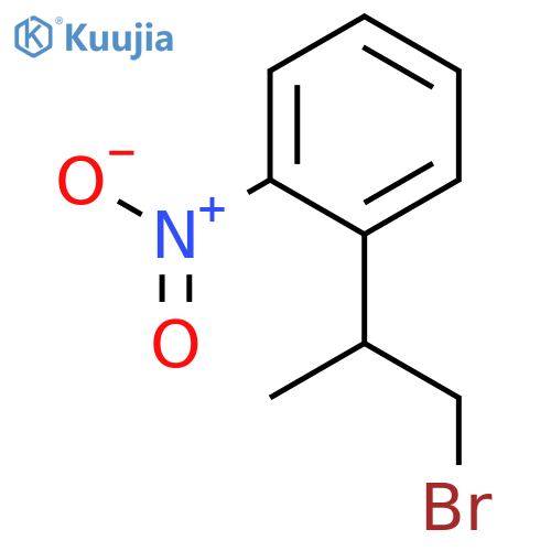 1-(1-bromopropan-2-yl)-2-nitrobenzene structure