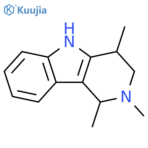 1H-Pyrido[4,3-b]indole,2,3,4,5-tetrahydro-1,2,4-trimethyl-(9CI) structure