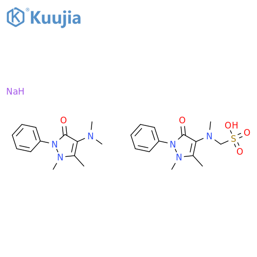 Methanesulfonic acid, [(2,3-dihydro-1,5-dimethyl-3-oxo-2-phenyl-1H-pyrazol-4-yl)methylamino]-, sodium salt, mixt. with 4-(dimethylamino)-1,2-dihydro-1,5-dimethyl-2-phenyl-3H-pyrazol-3-one (9CI) structure