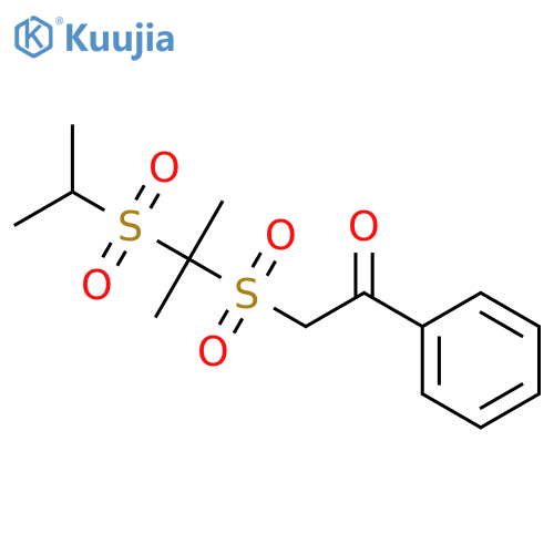 ETHANONE, 2-[[1-METHYL-1-[(1-METHYLETHYL)SULFONYL]ETHYL]SULFONYL]-1-PHENYL- structure