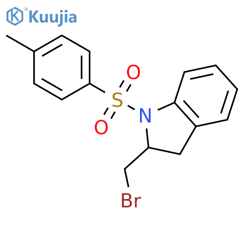 1H-Indole, 2-(bromomethyl)-2,3-dihydro-1-[(4-methylphenyl)sulfonyl]- structure