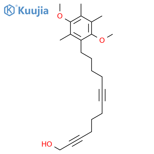 12-(2,5-Dimethoxy-3,4,6-trimethylphenyl)dodeca-2,7-diyn-1-OL structure