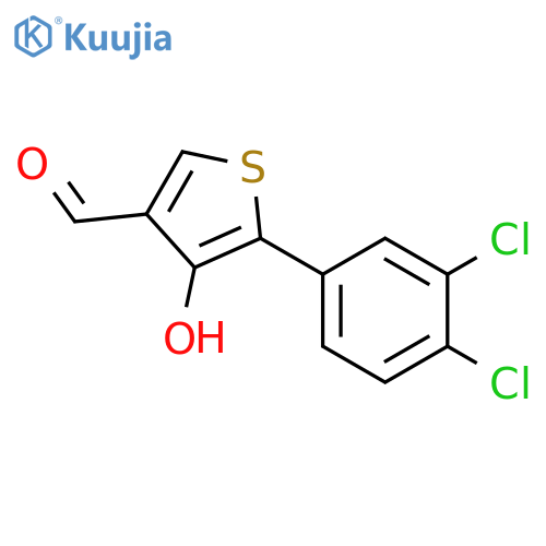 5-(3,4-Dichlorophenyl)-4-hydroxythiophene-3-carbaldehyde structure