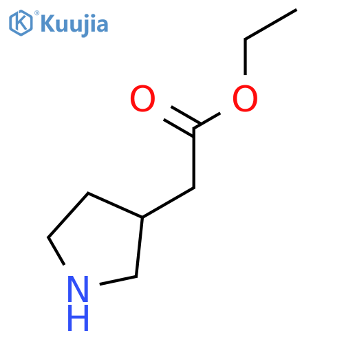 ethyl 2-(3S)-pyrrolidin-3-ylacetate structure