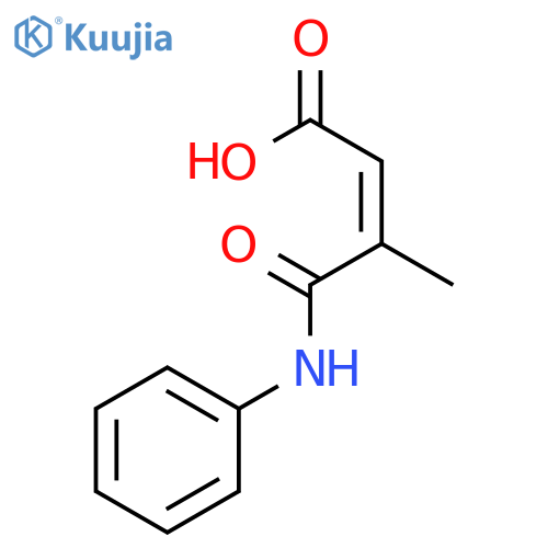 2-BUTENOIC ACID, 3-METHYL-4-OXO-4-(PHENYLAMINO)-, (Z)- structure