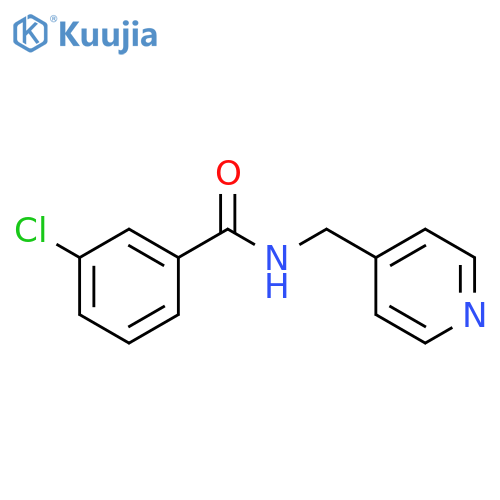 Benzamide, 3-chloro-N-(4-pyridinylmethyl)- structure
