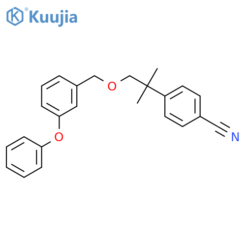 4-{1,1-dimethyl-2-[(3-phenoxybenzyl)oxy]ethyl}benzonitrile structure