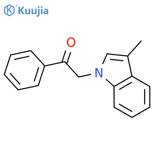 2-(3-methyl-1H-indol-1-yl)-1-phenylethan-1-one structure