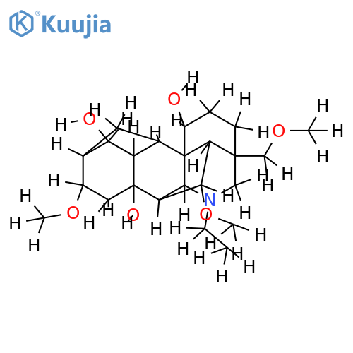 (16S)-20-Aethyl-6alpha,16-dimethoxy-4-methoxymethyl-aconitan-1alpha,8,14alpha-triol structure