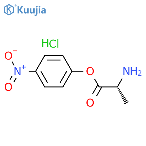 (4-Nitrophenyl) (2R)-2-aminopropanoate;hydrochloride structure