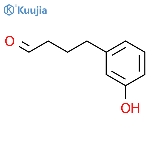4-(3-hydroxyphenyl)butanal structure