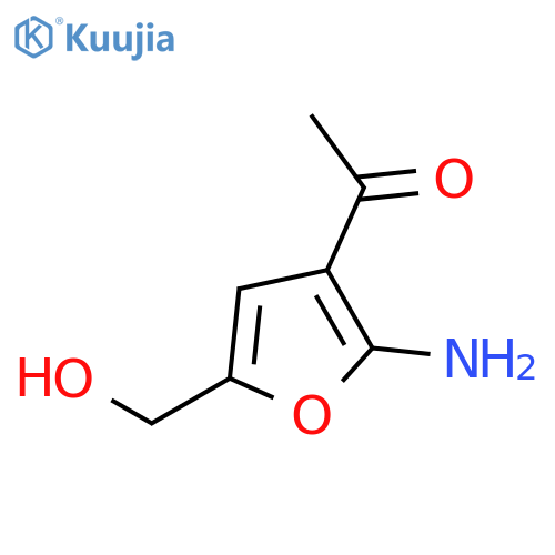 Ethanone, 1-[2-amino-5-(hydroxymethyl)-3-furanyl]- (9ci) structure