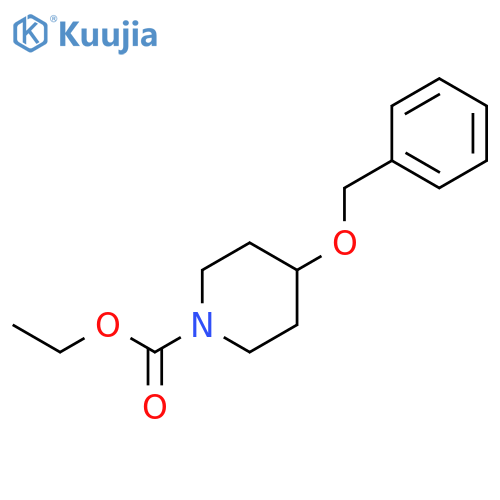 1-PIPERIDINECARBOXYLIC ACID, 4-(PHENYLMETHOXY)-, ETHYL ESTER structure