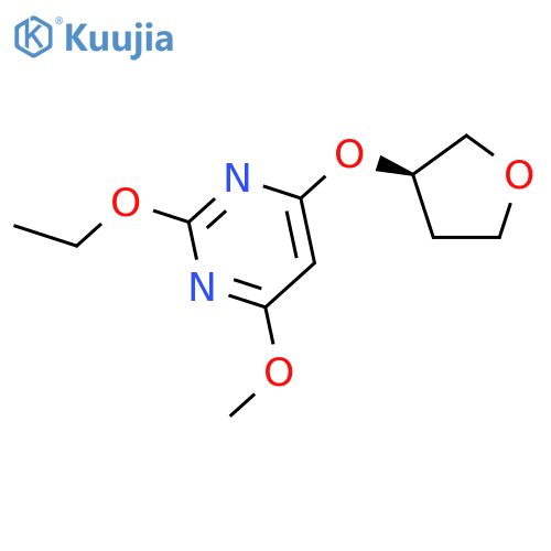 PYRIMIDINE, 2-ETHOXY-4-METHOXY-6-[[(3R)-TETRAHYDRO-3-FURANYL]OXY]- structure
