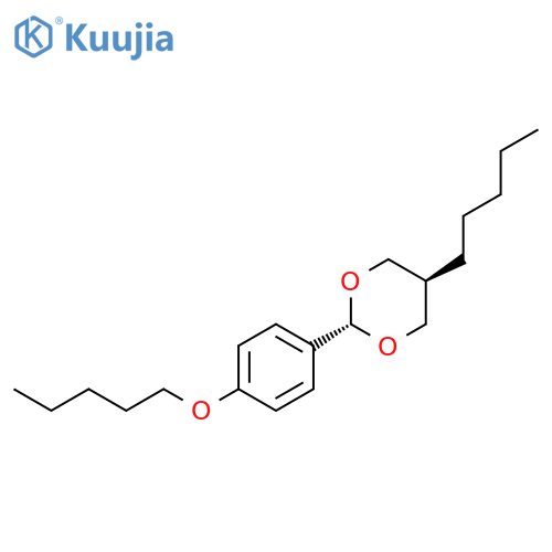 1,3-Dioxane, 5-pentyl-2-[4-(pentyloxy)phenyl]-, trans- structure