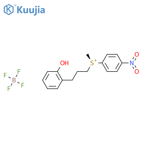 tetrafluoro-l<sup>4</sup>-borane, (3-(2-hydroxyphenyl)propyl)(methyl)(4-nitrophenyl)sulfonium salt structure