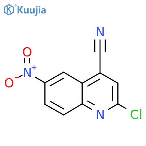 2-Chloro-6-nitroquinoline-4-carbonitrile structure