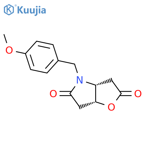 (3aR,6aR)-Tetrahydro-4-(4-methoxyphenyl)methyl-2H-furo3,2-bpyrrole-2,5(3H)-dione structure