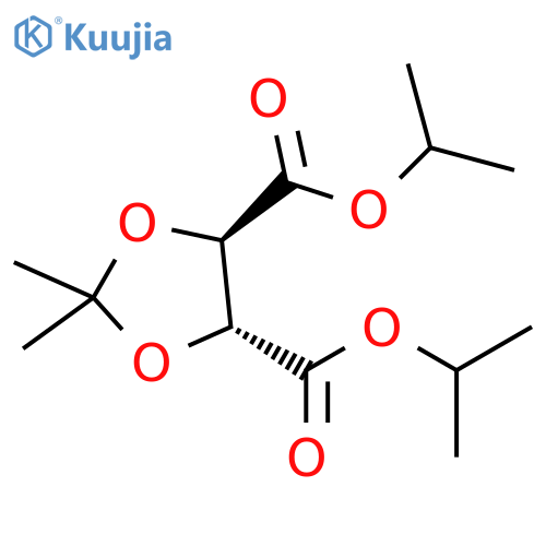 (4R,5R)-2,2-二甲基-1,3-二氧-4,5-二甲酸 4,5-双异丙酯 structure