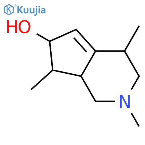 1H-Cyclopenta[c]pyridin-6-ol, 2,3,4,6,7,7a-hexahydro-2,4,7-trimethyl- structure