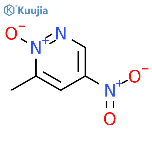 PYRIDAZINE, 3-METHYL-5-NITRO-, 2-OXIDE structure