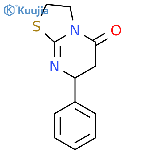 7-phenyl-2,3,6,7-tetrahydro-5H-[1,3]thiazolo[3,2-a]pyrimidin-5-one structure