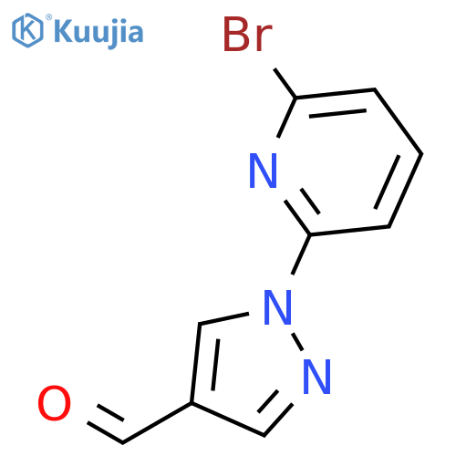 1H-PYRAZOLE-4-CARBOXALDEHYDE, 1-(6-BROMO-2-PYRIDINYL)- structure