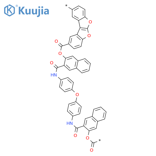 POLY(BENZOFURO[2,3-B]BENZOFURAN-2,9-DIYLCARBONYLOXY-2,3-NAPHTHALENEDIYLCARBONYLIMINO-1,4-PHENYLENEOXY-1,4-PHENYLENEIMINOCARBONYL-2,3-NAPHTHALENEDIYLOXYCARBONYL) structure
